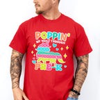 Poppin My Way Through Pre-k Design - Pre-K Unisex Crewneck T-Shirt Sweatshirt Hoodie