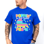 Poppin My Way Through Pre-k Design - Pre-K Unisex Crewneck T-Shirt Sweatshirt Hoodie