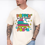 Poppin My Way Through Pre-k Design - Pre-K Unisex Crewneck T-Shirt Sweatshirt Hoodie