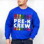 Pre-k Crew Pencil Design - Pre-K Unisex Crewneck T-Shirt Sweatshirt Hoodie