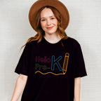 Hello Pre-k Design - Pre-K Unisex Crewneck T-Shirt Sweatshirt Hoodie