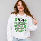 Zero Lucks Given - St. Patrick's Day Theme Unisex Crewneck T-Shirt Sweatshirt Hoodie