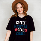 Coffee Mascara Real Estate Design - Realtor Unisex Crewneck T-Shirt Sweatshirt Hoodie
