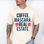 Coffee Mascara Real Estate Design - Realtor Unisex Crewneck T-Shirt Sweatshirt Hoodie