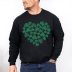 Clovers Heart - St. Patrick's Day Theme Unisex Crewneck T-Shirt Sweatshirt Hoodie