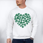 Clovers Heart - St. Patrick's Day Theme Unisex Crewneck T-Shirt Sweatshirt Hoodie