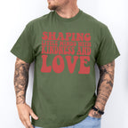 Shaping Little Minds With Kindness And Love Design - Special Education Unisex Crewneck T-Shirt Sweatshirt Hoodie