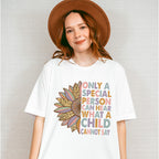 Only A Special Person Can Hear What A Child Cannot Say Design - Special Education Unisex Crewneck T-Shirt Sweatshirt Hoodie