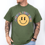 Retro Smile Face Special Education Design - Special Education Unisex Crewneck T-Shirt Sweatshirt Hoodie