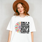 Retro Special Person Can Hear What A Child Cannot Say Design - Special Education Unisex Crewneck T-Shirt Sweatshirt Hoodie