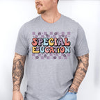 Retro Special Education Star Design - Special Education Unisex Crewneck T-Shirt Sweatshirt Hoodie