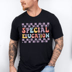 Retro Special Education Star Design - Special Education Unisex Crewneck T-Shirt Sweatshirt Hoodie