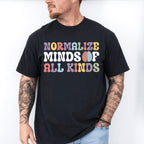Normalize Minds Of All Kinds Design - Special Education Unisex Crewneck T-Shirt Sweatshirt Hoodie