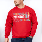 Normalize Minds Of All Kinds Design - Special Education Unisex Crewneck T-Shirt Sweatshirt Hoodie