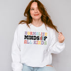 Normalize Minds Of All Kinds Design - Special Education Unisex Crewneck T-Shirt Sweatshirt Hoodie