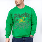 Pinches Get Stitches - St. Patrick's Day Theme Unisex Crewneck T-Shirt Sweatshirt Hoodie