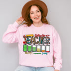 Battery Life Of A Teacher Monday To Friday - Teacher Unisex Crewneck T-Shirt Sweatshirt Hoodie