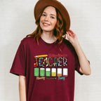 Battery Life Of A Teacher Monday To Friday - Teacher Unisex Crewneck T-Shirt Sweatshirt Hoodie