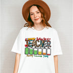 Battery Life Of A Teacher Monday To Friday - Teacher Unisex Crewneck T-Shirt Sweatshirt Hoodie