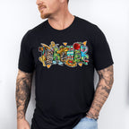 Cross and Birds Teacher Design - Teacher Unisex Crewneck T-Shirt Sweatshirt Hoodie