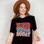 Red White Boozy 4th Of July Unisex Crewneck T-Shirt Sweatshirt Hoodie
