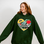 Teacher Heart Design - Teacher Unisex Crewneck T-Shirt Sweatshirt Hoodie