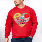 Teacher Heart Design - Teacher Unisex Crewneck T-Shirt Sweatshirt Hoodie
