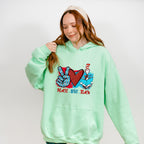 Peace Love Teach Design - Teacher Unisex Crewneck T-Shirt Sweatshirt Hoodie