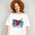 Peace Love Teach Design - Teacher Unisex Crewneck T-Shirt Sweatshirt Hoodie