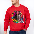 It Takes A Lot Of sparkle To Be A Teachers Design - Teacher Unisex Crewneck T-Shirt Sweatshirt Hoodie