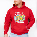 Teach Love Inspire Design - Teacher Unisex Crewneck T-Shirt Sweatshirt Hoodie