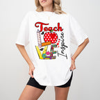 Teach Love Design - Teacher Unisex Crewneck T-Shirt Sweatshirt Hoodie
