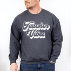 Teacher Vibes Design - Teacher Unisex Crewneck T-Shirt Sweatshirt Hoodie