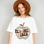 Brown Teacher Vibes Design - Teacher Unisex Crewneck T-Shirt Sweatshirt Hoodie