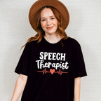 Speech Therapist Heart Design - Therapy Unisex Crewneck T-Shirt Sweatshirt Hoodie