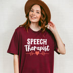 Speech Therapist Heart Design - Therapy Unisex Crewneck T-Shirt Sweatshirt Hoodie