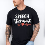 Speech Therapist Heart Design - Therapy Unisex Crewneck T-Shirt Sweatshirt Hoodie