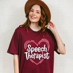 Heart Speech Therapist Design - Therapy Unisex Crewneck T-Shirt Sweatshirt Hoodie