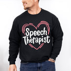 Heart Speech Therapist Design - Therapy Unisex Crewneck T-Shirt Sweatshirt Hoodie