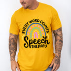 Every Word Counts Speech Therapy Design - Therapy Unisex Crewneck T-Shirt Sweatshirt Hoodie