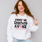 Everyone Deserves A Voice Speech Therapy Design - Therapy Unisex Crewneck T-Shirt Sweatshirt Hoodie