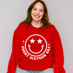 Sweet Sixteen Era Smiley - Sweet 16 Unisex Crewneck T-Shirt Sweatshirt Hoodie