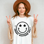 Sweet Sixteen Era Smiley - Sweet 16 Unisex Crewneck T-Shirt Sweatshirt Hoodie