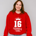 16 Birthday Girl - Sweet 16 Unisex Crewneck T-Shirt Sweatshirt Hoodie