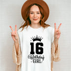 16 Birthday Girl - Sweet 16 Unisex Crewneck T-Shirt Sweatshirt Hoodie