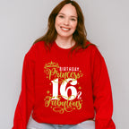Birthday Princess Fabulous - Sweet 16 Unisex Crewneck T-Shirt Sweatshirt Hoodie