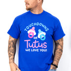 Touchdown Or Tutus - Gender Reveal Unisex Crewneck T-Shirt Sweatshirt Hoodie