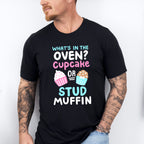 Cupcake Or Stud Muffin - Gender Reveal Unisex Crewneck T-Shirt Sweatshirt Hoodie