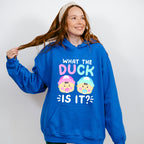 What The Duck Is It - Gender Reveal Unisex Crewneck T-Shirt Sweatshirt Hoodie