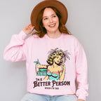 I'm A Better Person When I'm Tan - Summer Theme Unisex Crewneck T-Shirt Sweatshirt Hoodie